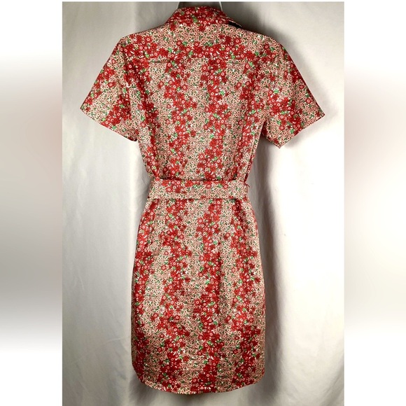 Untuckit Dress Women’s Size 2 Imogen Button Up Floral Side Pockets  Shirt Dress - Picture 2 of 12